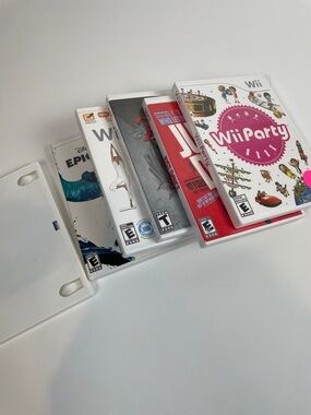 NINTENDO Wii GAME LOT Wii Party Just Dance Zelda Wii Fit Epic Mickey Lot Of 6